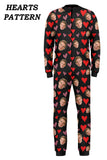 Custom Adult Onesie Pajamas | Personalized Special Love Hearts / Lips Jumpsuit Pajamas Onesie Jumpsuit Zen and Zestful