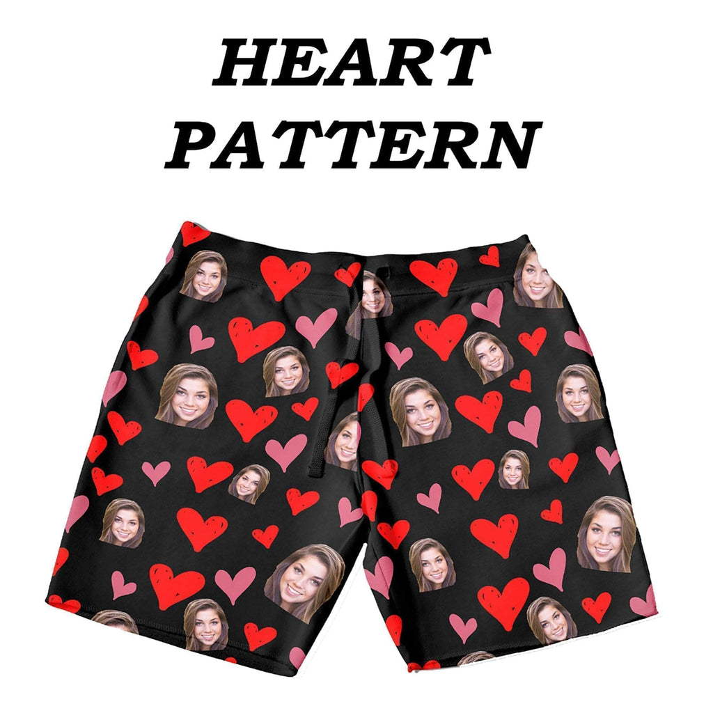 Custom Pajama Shorts | Personalized Special Love Hearts / Lips Lounge Shorts Lounge Shorts Zen and Zestful