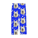 Custom Photo Pajama Pants | Personalized Dog Paw & Bones Print Pants Pajama Pants Zen and Zestful